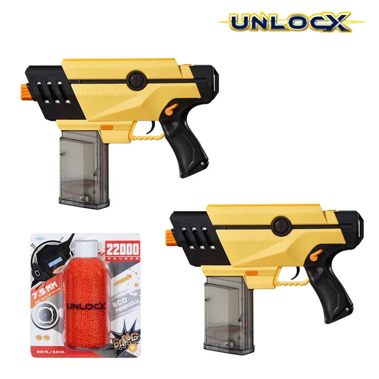 UnlocX Dual V2 Pistols with 22000 Gel Balls – UnlocX®