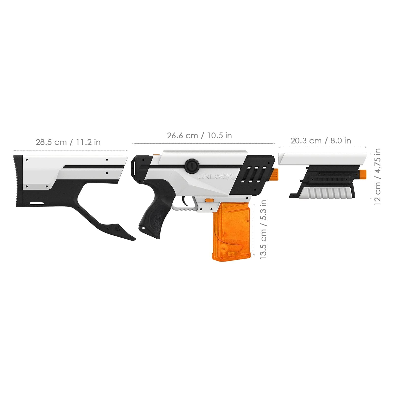 UnlocX Gel Ball Blaster Shockwave Dimensions- UnlocX